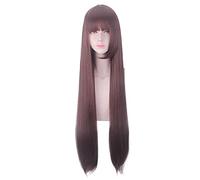 Parrucca cosplay anime Akagi Cosplay Gioco Azur Lane Cosplay Parrucche sintetiche resistenti al calore lunghi capelli rossi castani Halloween Cosplay parrucche per donne