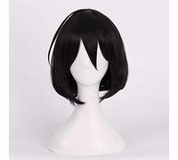 Parrucca Cosplay Anime Another Mei Misaki Parrucca,Black Short Parrucca Cosplay,con Rete per Parrucca Gratuita,per Festa Carnevale Halloween Cosplay Parrucca(Size:(Benda sull'occhio))