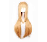 Parrucca cosplay anime Asuna Yuuki Cosplay Parrucca Sword Art Online Brown Long Diritte Anime Parrucche Sintetiche Resistente al Calore Halloween Cosplay Donne