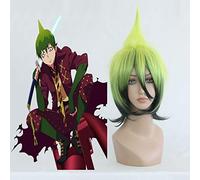 Parrucca cosplay anime blu esorcista Amaimon parrucca cosplay resistente al calore parrucca sintetica capelli festa di Halloween Ao nessuna parrucca esorcista