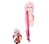 Parrucca cosplay anime colpevole corona Yuzuriha Inori colore sfumato parrucca capelli lunghi rosa costumi accessori parrucche di Halloween PL-128