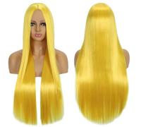 Parrucca Cosplay Anime Con Frangia Divisa In Mezzo, Costume Per Capelli Lisci Lunghi 80 Cm, Copricapo Quotidiano