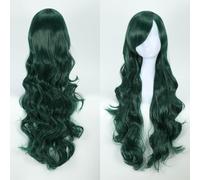 Parrucca Cosplay Anime Con Frangia Obliqua Parrucca Riccia Multicolore Da 80 Cm Copertura Per Capelli In Fibra Chimica