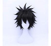 Parrucca cosplay anime Dabi Boku no Hero Academia Parrucche sintetiche nere corte for feste di Halloween