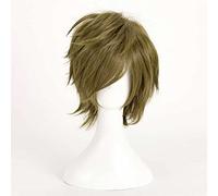Parrucca Cosplay Anime Free! Makoto Tachibana Parrucca,Green Short Parrucca Cosplay,con Rete per Parrucca Gratuita,per Festa Carnevale Halloween Cosplay Parrucca