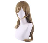 Parrucca cosplay anime Genshin, bibliotecario Lisa Cosplay parrucca capelli lunghi capelli ricci anime costume Halloween