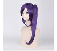 Parrucca cosplay anime Gintama Gintoki sakata Terakado Tsu Kagura parrucche cosplay parrucca cosplay argento bianco viola + cappuccio parrucca taglia unica PL-056 parrucca Gakupo