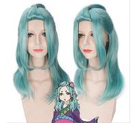 Parrucca cosplay anime Hoozuki no Reitetsu Ashanti universale 55 cm parrucche cosplay verde chiaro Parrucche sintetiche capelli + parrucca parrucca Hoozuki no Reitetsu PL-327