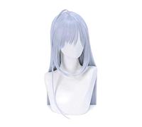 Parrucca Cosplay Anime Iroduku The World in Colors Hitomi Tsukishiro Parrucca，Blue Gray Long Straight Parrucca Cosplay，Con rete per parrucca gratuita，per Festa Carnevale Halloween Cosplay Parrucca