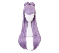 Parrucca cosplay anime Kda. Baddest Evelynn con panino Cosplay Costume Kda. Capelli sintetici resistenti al calore gioco di ruolo delle donne parrucche lunghe viola
