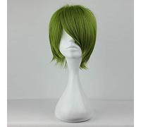 Parrucca cosplay anime Kuroko No Basuke Midorima Shintaro verde breve rettilineo gioco di ruolo capelli sintetici festa in costume parrucche uomini WIG-176A