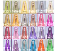 Parrucca Cosplay Anime Long Straight parte centrale liscia dritta lunga parru...