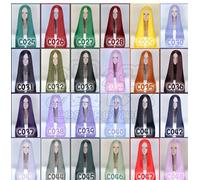 Parrucca Cosplay Anime Long Straight parte centrale liscia dritta lunga parru...