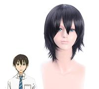 Parrucca Cosplay Anime Miss Kobayashi Dragon Maid Takiya Makoto Cosplay Corto Capelli sintetici neri Kobayashi-san Chi no Maid Parrucche Parrucche