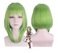 Parrucca Cosplay Anime Nanamine Sakura 45 cm Capelli sintetici verdi Jibaku Shounen Parrucche cosplay Hanako-kun legate alla toilette + berretto parrucca Nanamine Sakura parrucca PL-680