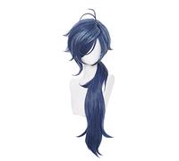 Parrucca Cosplay Anime, Parrucca Genshin Impact, con Cappuccio Parrucca Gratuito, per Halloween, Festa, Carnevale, vita Notturna, Concerti, Matrimoni (Kaeya)