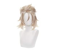 Parrucca Cosplay Anime, Parrucca Genshin Impact, con Cappuccio Parrucca Gratuito, per Halloween, Festa, Carnevale, vita Notturna, Concerti, Matrimoni (Albedo)