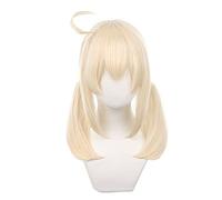 Parrucca Cosplay Anime, Parrucca Genshin Impact, con Cappuccio Parrucca Gratuito, per Halloween, Festa, Carnevale, vita Notturna, Concerti, Matrimoni (Klee)