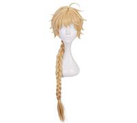 Parrucca cosplay anime, parrucca Genshin Impact, con due cappucci per parrucca, per Halloween, feste e così via. (Aether Cosplay)
