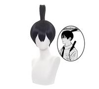 Parrucca Cosplay anime per motosega, Hayakawa Aki Cosplay parrucca corta blu dritta per uomo + cappuccio gratuito