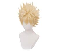 Parrucca Cosplay anime per parrucche sintetiche My Hero Academia con cappuccio libero (Bakugou Katsuki)