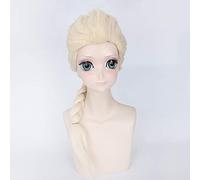 Parrucca cosplay anime principessa Rapunzel Merida neve bianca parrucca festa di Halloween capelli sintetici gelsomino Anna Elsa parrucche principessa + parrucca parrucca taglia unica PL-309 Elsa