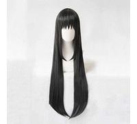 Parrucca Cosplay Anime Puella Magi Madoka Magica Homura Akemi Parrucca,Black Long Parrucca Cosplay,con Rete per Parrucca Gratuita,per Festa Carnevale Halloween Cosplay Parrucca(Size:Style 1)