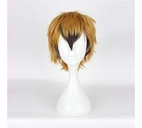 Parrucca cosplay anime Servamp parrucca Hyde Lawless dorato nero sfumato resistente al calore parrucche sintetiche festa di Halloween parrucca unisex Perucas KUWS625A