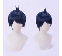 Parrucca Cosplay Anime The Quintessential Quintuplets Fuutarou Uesugi Parrucca,Short Blue Parrucca Cosplay,Con rete per parrucca gratuita,per Festa Carnevale Halloween Cosplay Parrucca