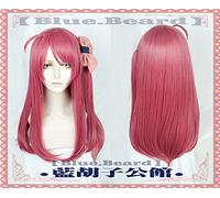 Parrucca Cosplay Anime Zombie Land Saga Sakura Minamoto Halloween Parrucca Capelli Lunghi Lisci 60 Cm + Cappuccio Parrucca