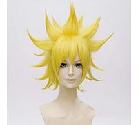 Parrucca Cosplay Aotu World God Godrose Rose Golden Short Parrucche sintetiche termoresistenti per capelli per Halloween