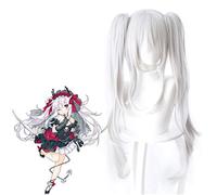 Parrucca Cosplay Azur Lane Parrucca sintetica bianca resistente al calore lunga argento Azur Lane Vampire Parrucche anime con chip Coda di cavallo KUZ472