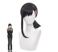 Parrucca Cosplay Chainsaw Man - Kobeni - Nero 45 cm