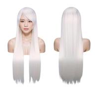 Parrucca Cosplay Colore Anime Parrucca Europea E Americana Copricapo Capelli Lunghi Capelli Lisci 80 Cm
