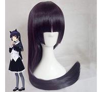 Parrucca Cosplay Cosplay per le donne Viola Solo minerale No Imouto Ga Konnani Kawaii Wake Ga Nai Gokou Ruri 80 cm Lungo rettilineo Capelli sintetici