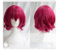 Parrucca cosplay costume Akatsuki No Yona Yona gioco di ruolo Parrucca corta rosa rossa riccia resistente al calore Cosplay AZ-994