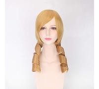 Parrucca cosplay di anime Puella Magi Madoka Magica Tomoe Mami Madoka Kaname costume cosplay Gioca parrucche Halloween party Capelli Parrucca gialla taglia unica No.245