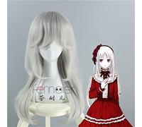 Parrucca cosplay di Anna Kushina K Anime K-project Costume lungo in argento per la riproduzione di parrucche per la festa di Halloween