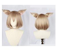 Parrucca Cosplay di Felix Argyle Re: Zero Kara Hajimeru Isekai Seikatsu Parrucche Cosplay di Felix Argyle Anime Capelli sintetici + Orecchie + Cappellino + Parrucca da pista con orecchie