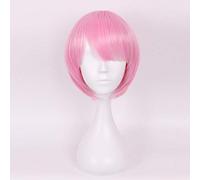 Parrucca cosplay di GHK Ram Rem Re: La vita in un mondo diverso da Zero Costume di Halloween Parrucca anime blu rosa rosa