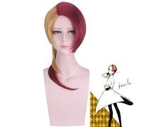 Parrucca cosplay di Land of the Lustrous Houseki no Kuni Rutile per halloween Parrucca per rutilo sintetico per metà giallo e mezzo per capelli rossi Parrucca taglia unica per rutilo PL-112