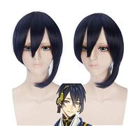 Parrucca cosplay di Mikazuki Munechika Anime Touken Ranbu Gioco di ruolo Capelli sintetici resistenti al calore Capelli Festa di Halloween Parrucche