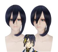Parrucca cosplay di Mikazuki Munechika Anime Touken Ranbu Gioco di ruolo Capelli sintetici resistenti al calore Capelli Festa di Halloween Parrucche