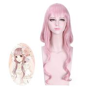 Parrucca Cosplay di miracoli di gioco di anime Nikki Lolita Capelli lunghi sintetici rosa Costume da festa di Halloween Gioca parrucche per donne