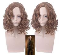 Parrucca cosplay di Sirius Parrucche sintetiche per capelli corti castani ricci Fibra termoresistente per carnevale Halloween Gioco di ruolo PL-480