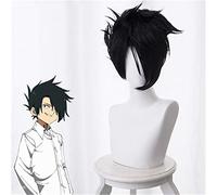 Parrucca cosplay di Yakusoku No Neverland nero capelli corti neri la promessa parrucche del costume di Neverland Ray Anime KUZ483