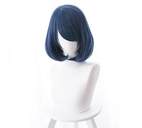Parrucca Cosplay Domestica Na Kanojo Tachibana Rui 30 Cm Breve Rettilineo Resistente Al Calore Capelli Sintetici Blu Navy Bob Anime Parrucca Del Partito Altro Come L'Immagine