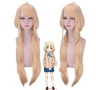 Parrucca Cosplay Futaba Anzu THE IDOLMASTER CINDERELLA GIRLS Parrucca Cosplay The Idolmaster Costume Cosplay Oro Capelli Donna + Cappellino parrucca