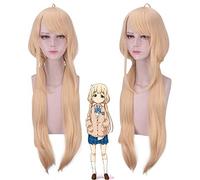 Parrucca Cosplay Futaba Anzu THE IDOLMASTER CINDERELLA GIRLS Parrucca Cosplay The Idolmaster Costume Cosplay Oro Capelli Donna + Cappellino parrucca