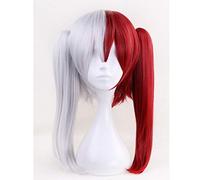 Parrucca Cosplay GHK Boku no Hero Academia Todoroki Shoto con doppia coda di cavallo My Hero Academia Parrucche sintetiche termoresistenti per capelli